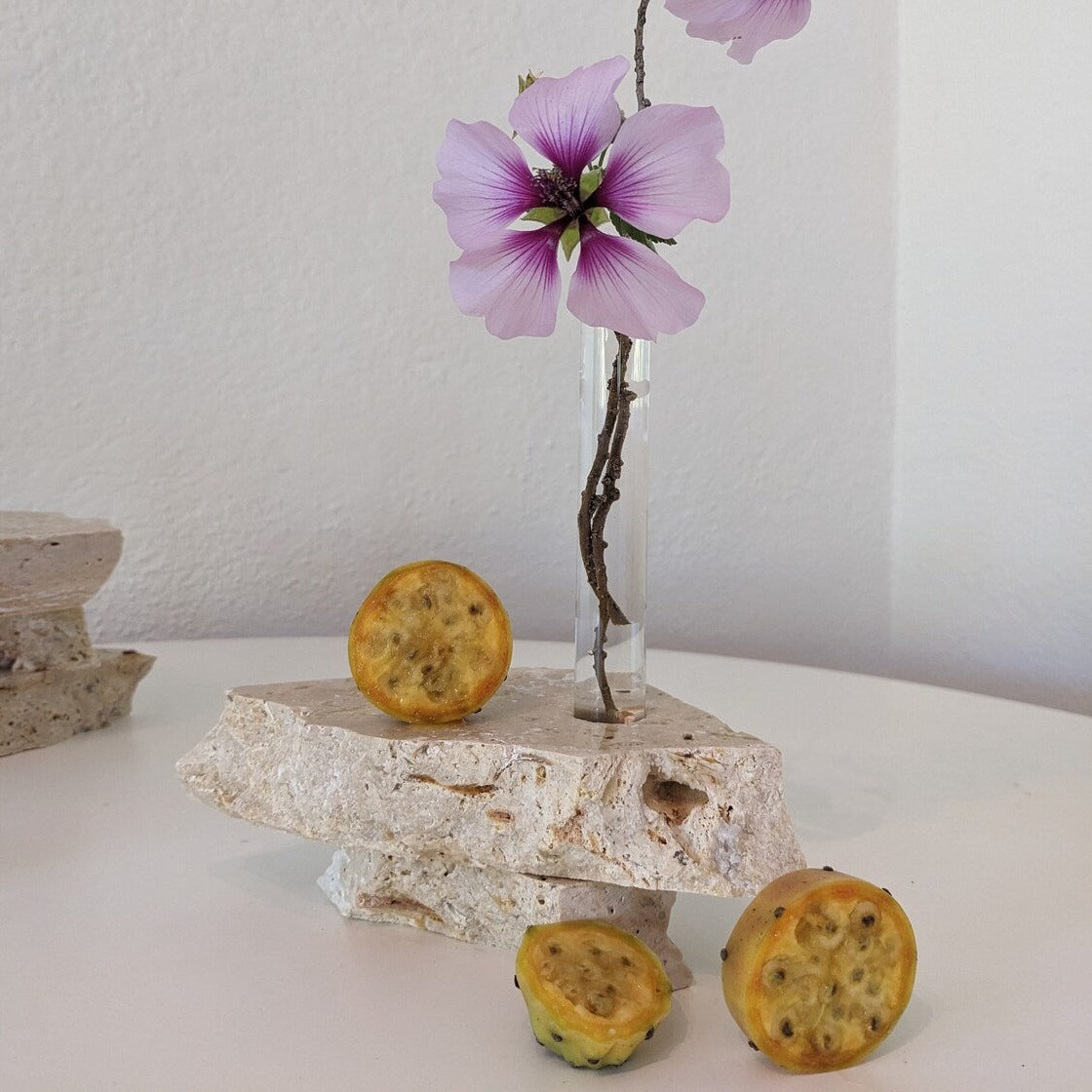 Travertine Bud vase